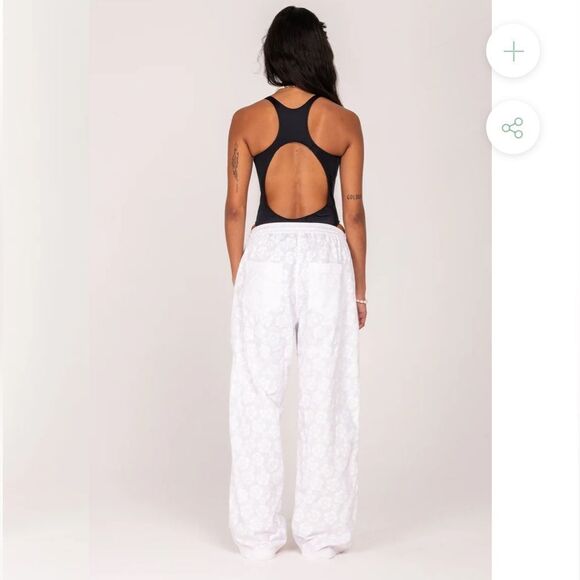 emma mulholland On Holiday Resort Long Pants Happy Hibiscus White/white Size M - Picture 4 of 16